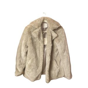 Target Faux Tan Fur Coat XS